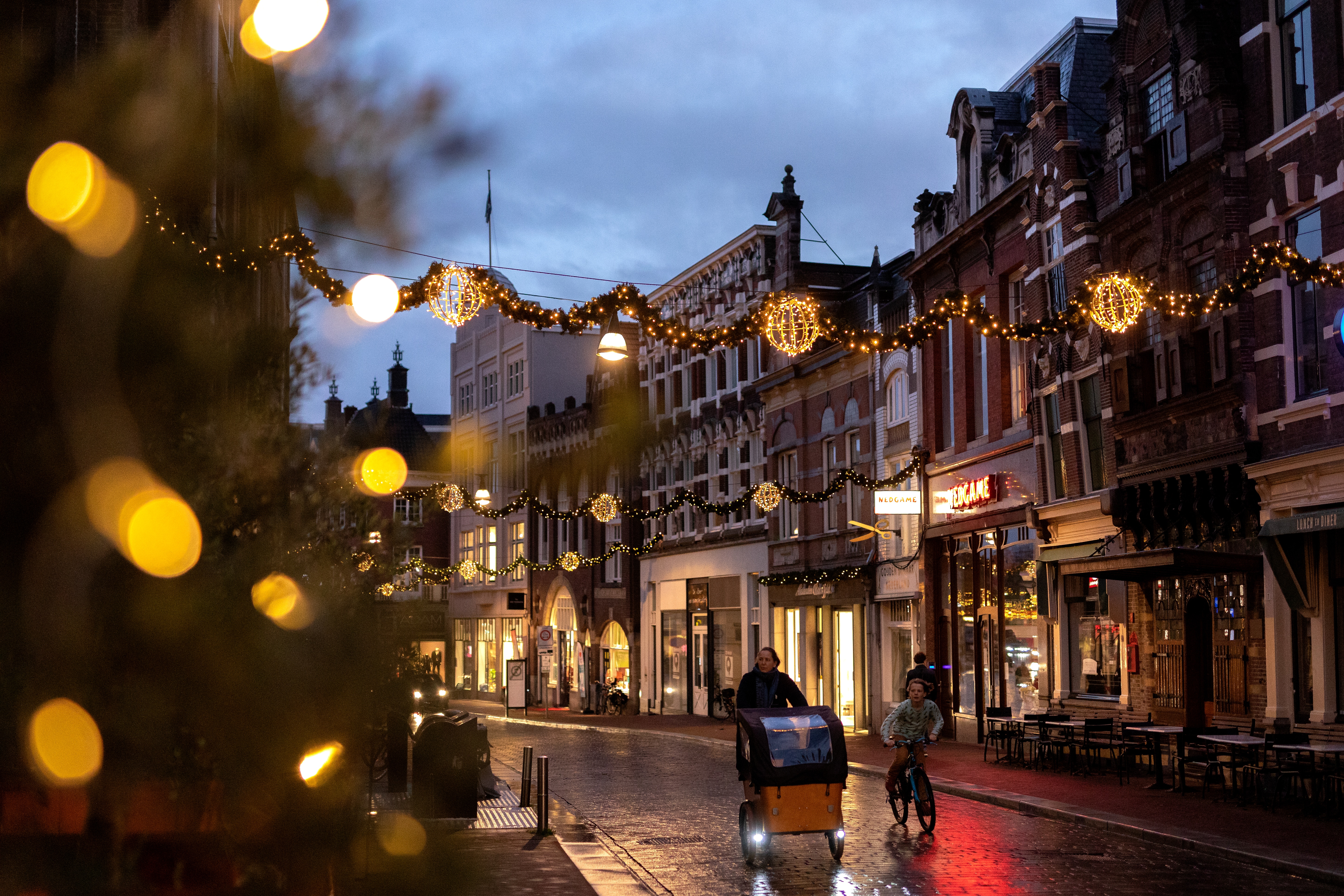 Kerstsfeer Visstraat Dordrecht